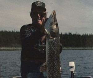 Babe Winkleman's Dad holding Pike