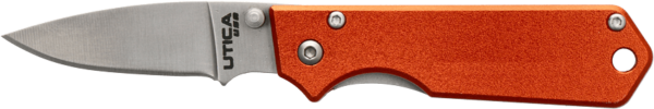 Stealth 7 knife by Utica USA - orange handle
