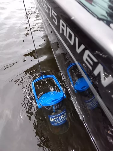 Bait Caddy Bucket with floating net – Free Shipping - Babe Winkelman's Good  Fishing & Outdoor Secrets