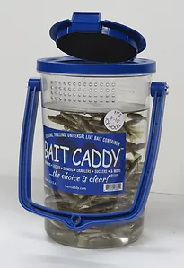 Bait Caddy Bucket with floating net – Free Shipping - Babe Winkelman's Good  Fishing & Outdoor Secrets