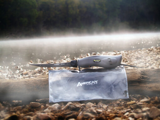 AMERICAN ANGLER TITANIUM ELECTRIC KNIFE WITH 1 TITANIUM BLADE AND MESH BAG - Image 2